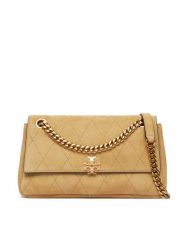 Tory Burch Torebka 183355 Beżowy. Brązowe torebki klasyczne damskie Tory Burch, ze skóry, bez dodatków. Za 2,384.00 zł.