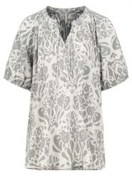 Eight2Nine Bluzka w kolorze biało-szarym rozmiar: XL. Białe bluzki damskie Eight2Nine, xl, bez wzorów, z wiskozy, bez kołnierzyka, bez ramiączek. Za 69.99 zł.