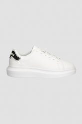 JUST CAVALLI Białe sneakersy Fondo Ursa Dis. 2. Białe obuwie sportowe damskie Just Cavalli, bez zapięcia. W wyprzedaży za 399.99 zł.