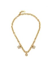 Guess Zestaw naszyjnik i kolczyki JUBN06 129JW Złoty. Żółte naszyjniki damskie Guess, ze stali. Za 378.99 zł.