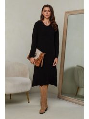 Joséfine Sukienka "Mahony" w kolorze czarnym rozmiar: S. Czarne sukienki damskie Joséfine, bez wzorów, z kaszmiru, bez ramiączek. Za 195.99 zł.