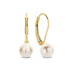 Beloro Kolczyki typu creole Beloro Jewels Monte Napoleone Perla złoty - 9-karatowe złoto Kolczyki koła 1 ct Damski. Żółte kolczyki damskie Beloro, z perłą, złote. Za 476.99 zł.