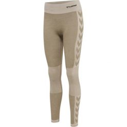 Damskie legginsy mid-rise Hummel Clea. Szare legginsy damskie Hummel, bez wzorów, z dzianiny. Za 212.00 zł.