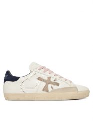 Premiata Sneakersy Stevend Var 7602 Biały. Białe obuwie sportowe damskie Premiata, ze skóry, bez zapięcia. Za 1,289.00 zł.