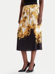 Versace Jeans Couture Spódnica plisowana 80HAE8P5 NS806 Czarny Regular Fit. Czarne spódnice damskie Versace Jeans Couture, bez wzorów, z jeansu. Za 1,599.00 zł.