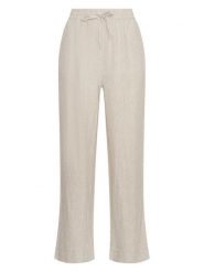 MOSS COPENHAGEN Spodnie w kolorze beżowym rozmiar: XL. Brązowe spodnie materiałowe damskie Moss Copenhagen, bez wzorów, z materiału. Za 188.85 zł.
