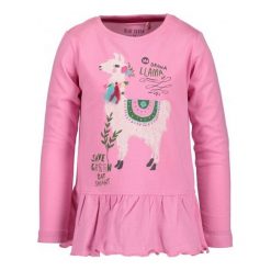 Blue Seven Dziecięca Koszulka Z Lamą, 92, Różowa. Czerwone koszulki i t-shirty dziewczęce Blue Seven, z nadrukiem, z falbankami. Za 39.00 zł.