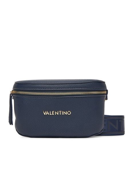 Valentino Nerka Miramar VBS7UE54G Granatowy. Niebieskie nerki i saszetki damskie Valentino, bez wzorów, ze skóry. Za 289.99 zł.