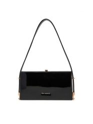 Eva Minge Torebka EO-AVAH-LA482-6340 Czarny. Czarne torebki wieczorowe damskie Eva Minge, bez wzorów, z materiału, bez dodatków. Za 199.99 zł.