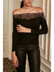 LA Angels Koszulka w kolorze czarnym rozmiar: XL. Czarne koszulki damskie LA Angels, xl, bez wzorów, z koronki, bez kołnierzyka, bez ramiączek. Za 130.99 zł.