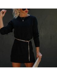 Milan Kiss Sukienka w kolorze czarnym rozmiar: L. Czarne sukienki damskie Milan Kiss, bez wzorów, bez ramiączek. Za 169.67 zł.