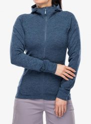 Bluza z kapturem damska Rab Nexus Hoody. Niebieskie bluzy damskie RAB, l, bez wzorów, z elastanu, z kapturem. Za 369.99 zł.