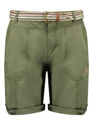 Geographical Norway Bermudy "Prioria" w kolorze khaki rozmiar: L. Brązowe szorty damskie Geographical Norway, bez wzorów, z bawełny. Za 83.42 zł.