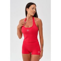Damska koszulka sportowa fitness Rough Radical Zoya. Czerwone koszulki sportowe damskie ROUGH RADICAL, xs, bez wzorów, bez ramiączek, na fitness i siłownię. Za 109.90 zł.