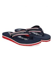 Tommy Hilfiger Shoes Japonki w kolorze granatowym rozmiar: 36. Niebieskie klapki damskie Tommy Hilfiger Shoes, bez wzorów, z otwartym noskiem, bez obcasa, bez zapięcia. Za 130.99 zł.