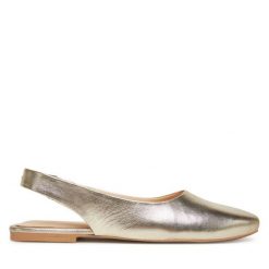 Sandały Bronx. Żółte sandały damskie Bronx, bez wzorów, bez obcasa, na płaskiej podeszwie, bez zapięcia. Za 309.99 zł.