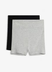 Bokserki z wysokim stanem z modalu (3 pary). Czarne bokserki damskie bonprix, bez wzorów. Za 56.97 zł.