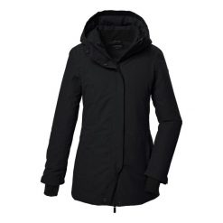 Parka damska z kapturem Killtec KOW 93. Czarne parki damskie Killtec, l, z materiału, z kapturem. Za 596.65 zł.