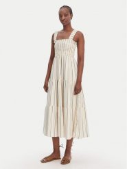 Seafolly Sukienka letnia Faithfull 55649-DR Beżowy Regular Fit. Brązowe sukienki damskie Seafolly, bez wzorów, z wiskozy, bez ramiączek. Za 639.99 zł.