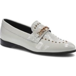 Szare Lordsy Lamanti Damskie Stylowe Obuwie. Szare półbuty damskie LAMANTI, z aplikacjami, ze skóry, bez obcasa, na obcasie, bez zapięcia. Za 279.00 zł.