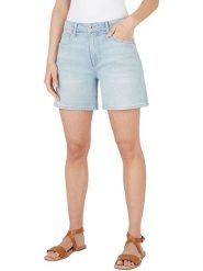 Pepe Jeans Szorty dżinsowe w kolorze błękitnym rozmiar: W24. Niebieskie szorty damskie Pepe Jeans, z aplikacjami, z jeansu, z podwyższonym stanem. Za 144.92 zł.