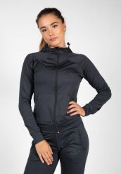 Bluza fitness damska Gorilla Wear Vici Jacket. Szare bluzy damskie GORILLA WEAR, s, bez wzorów, z dresówki, bez kaptura. Za 283.15 zł.