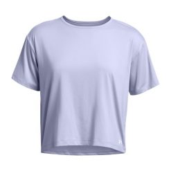 Koszulka treningowa damska Under Armour Motion. Niebieskie bluzki damskie Under Armour, xs, bez wzorów, bez kołnierzyka, bez ramiączek. Za 119.99 zł.