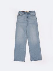 Jeansy damskie z szeroką nogawką niebieskie Atrea 195. Niebieskie jeansy damskie Big Star, bez wzorów, z denimu. Za 349.99 zł.