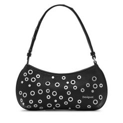 Torebka Desigual. Czarne torebki klasyczne damskie Desigual, bez dodatków. Za 209.99 zł.