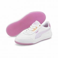 Obuwie Sportowe Damskie Puma Tori Candy Biały. Białe obuwie sportowe casual damskie Puma, z materiału, bez zapięcia. Za 251.00 zł.