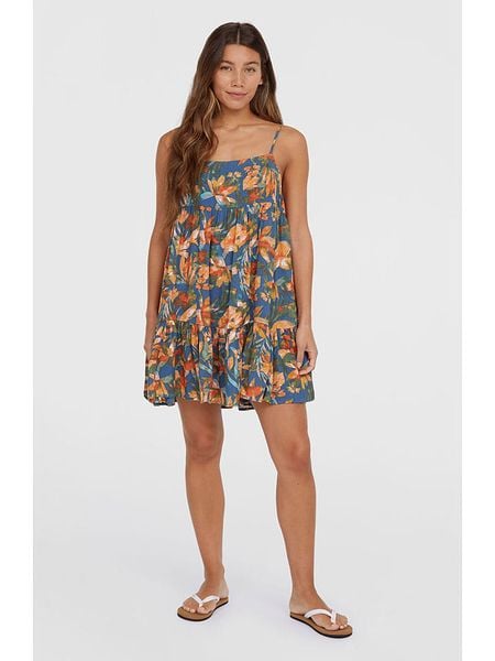 O'Neill Sukienka "Rilee" w kolorze niebieskim ze wzorem rozmiar: XL. Niebieskie sukienki damskie O'Neill, bez wzorów, z wiskozy, bez ramiączek. Za 104.89 zł.