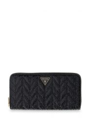 Guess Portfel Stacey Slg SWGG97 41146 Czarny. Czarne portfele damskie Guess, z aplikacjami, ze skóry. Za 294.99 zł.
