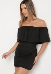 Czarna Dopasowana Sukienka Koktajlowa Hiszpanka Vices Awilisa. Czarne sukienki damskie Born2be, bez wzorów, eleganckie, bez ramiączek. Za 109.99 zł.