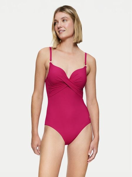 Triumph Strój kąpielowy Summer Twist 10222265 Różowy. Czerwone stroje jednoczęściowe Triumph, bez wzorów, z syntetyku. Za 170.00 zł.