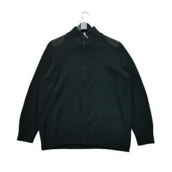 Second life - Damski sweter na zamek błyskawiczny w kolorze czarnym - Jak nowy. Czarne golfy damskie Ralph Lauren, bez kołnierzyka. Za 76.64 zł.