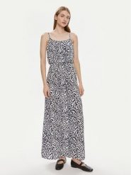 ONLY Sukienka letnia Nova 15222217 Granatowy Regular Fit. Niebieskie sukienki damskie Only, bez wzorów, z wiskozy, bez ramiączek. Za 99.99 zł.