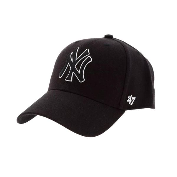 Czapka z daszkiem - New York Yankees Czapka regulowana. Czarne czapki z daszkiem damskie 47 Brand, bez wzorów. Za 149.00 zł.