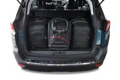 Torby Do Bagażnika Peugeot 5008 2017-2024 4Szt Kjust. Czarne torby podróżne KJUST, bez wzorów, z kauczuku. Za 1,332.00 zł.
