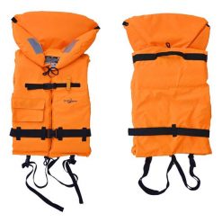Kamizelka ratunkowa na spływ kajak łódź Unisex Scorpio kayak kapok. Brązowe kamizelki damskie SCORPIO KAYAK, m, bez wzorów, bez kaptura. Za 129.00 zł.