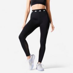 Legginsy fitness damskie Adidas. Białe legginsy damskie Adidas, l, bez wzorów, z elastanu. Za 99.99 zł.
