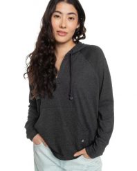 Bluza z kapturem DESTINATION SURF Czarny Kobiety. Szare bluzy damskie Roxy, m, bez wzorów, z bawełny, z kapturem. Za 249.00 zł.