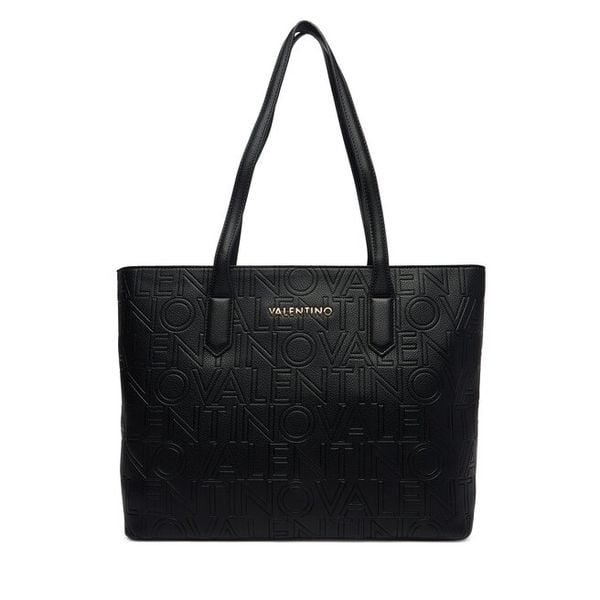 Torebka Valentino. Czarne shopper bag Valentino, bez dodatków. Za 699.99 zł.