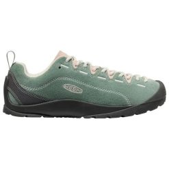 Damskie buty trekkingowe Keen Jasper. Zielone obuwie trekkingowe damskie Keen, z materiału, bez zapięcia. Za 554.50 zł.