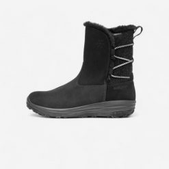 Second Life - Buty turystyczne damskie Quechua NH500 skóra - Stan Dobry. Czarne obuwie trekkingowe damskie QUECHUA, z futra, bez zapięcia. Za 239.99 zł.