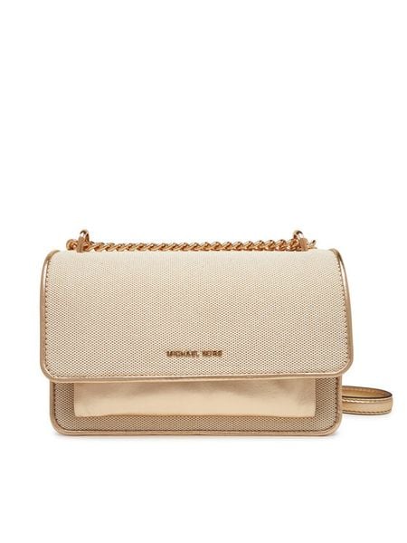 MICHAEL Michael Kors Torebka 30S5GC7L3K Złoty. Żółte torebki wieczorowe damskie MICHAEL Michael Kors, bez wzorów, ze skóry, bez dodatków. Za 659.99 zł.