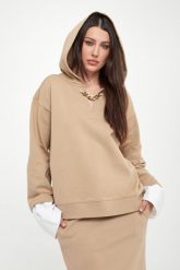 Bluza damska z kapturem TWINSET. Bluzy damskie Twinset Milano, s, bez wzorów, z kapturem. W wyprzedaży za 623.20 zł.