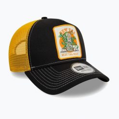 Czapka z daszkiem New Era Summer Patch Trucker. Czarne czapki z daszkiem damskie New Era, bez wzorów. Za 129.99 zł.
