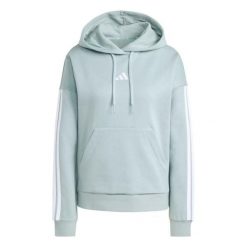 Bluza damska z kapturem adidas Essentials 3-Stripes Fleece. Białe bluzy damskie Adidas, xs, bez wzorów, z dresówki, z kapturem. Za 257.50 zł.