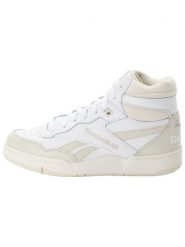 Reebok Skórzane sneakersy "BB 4000 II MID" w kolorze biało-beżowym rozmiar: 39. Białe obuwie sportowe damskie Reebok, za kostkę, bez zapięcia. Za 377.74 zł.