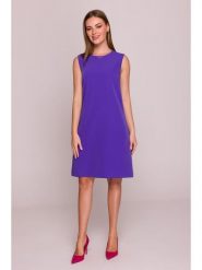 Stylove Sukienka w kolorze fioletowym rozmiar: XL. Różowe sukienki damskie Stylove, bez wzorów, bez ramiączek. Za 225.05 zł.